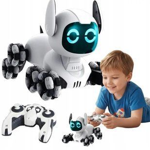 Интерактивная игрушка робот собака Tooby с пультом ДУ 00016631 фото