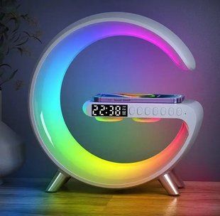 Лампа G11 Smart Light 4в1 з Bluetooth колонкою будильником та бездротовою зарядкою 00022496 фото