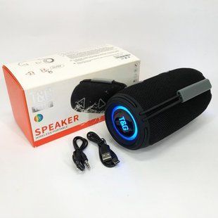 Bluetooth-колонка TG657 с RGB подсветкой 1500 mAh, Bluetooth колонка для хорошей музыки. Цвет: черный 00017243 фото