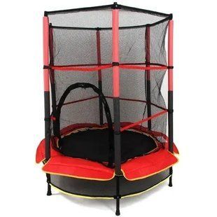 Батут дитячий для дому TILLY BT-RJ-0072 із захисною сіткою діаметр 140 см до 100 кг 00016188 фото