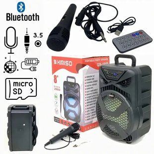 Бездротова портативна колонка Bluetooth із мікрофоном KIMISO QS-1805 00017854 фото