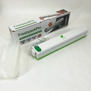 Вакууматор Freshpack Pro вакуумний пакувальник їжі, побутової. Колір зелений 00020277 фото