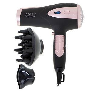 Фен для волос с ионизацией Adler AD 2248 Black 2200Вт 00015477 фото