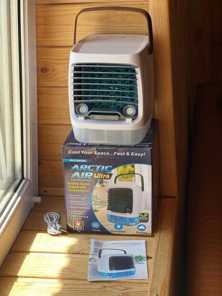 Портативный вентилятор USB с водяным охлаждением, распылитель, Arctic air cooler AND XL-1375, увлажнитель 00018530 фото