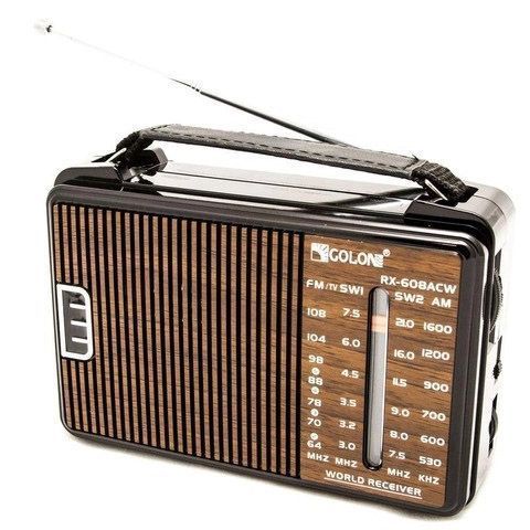 Радиоприемник GOLON RX-608 всеволновый на батарейках + поддержка USB/microSD/MP3/WMA 00017302 фото