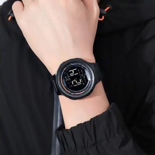 Часы наручные мужские SKMEI 1841BK BLACK, для военнослужащих, тактические противоударные. Цвет: черный 00022138 фото