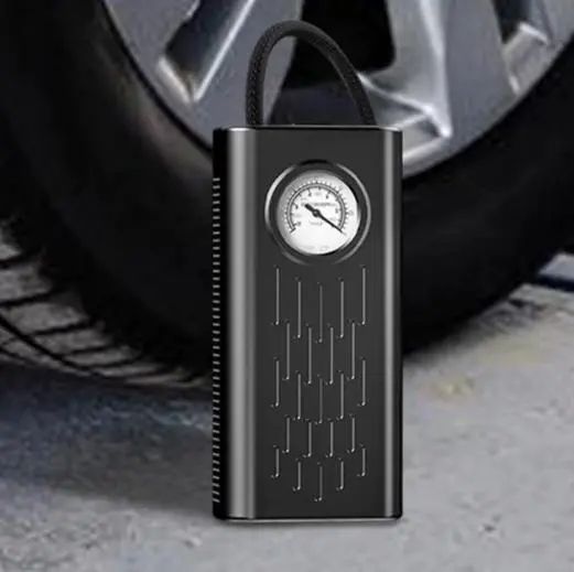 Портативний автомобільний компресор AND1322, насос від прикурювача 12V з манометром 00016943 фото