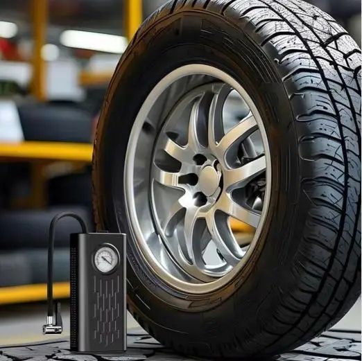 Портативний автомобільний компресор AND1322, насос від прикурювача 12V з манометром 00016943 фото