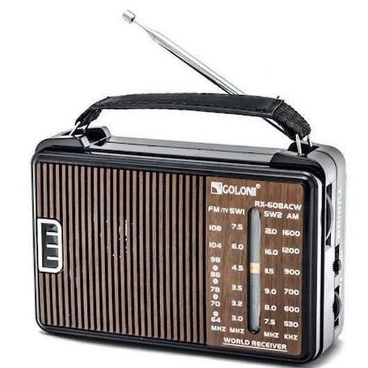 Радиоприемник GOLON RX-608 всеволновый на батарейках + поддержка USB/microSD/MP3/WMA 00017302 фото