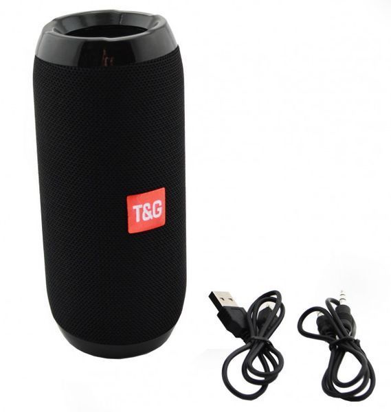 Bluetooth-колонка TG-117 портативна вологостійка. Колір чорний 00017599 фото