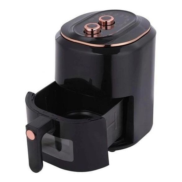 Аерофрітюрниця для дому з таймером Rainberg RB-2242 на 6 л безмасляна фритюрниця 3800 Вт. Колір: чорний 00019409 фото