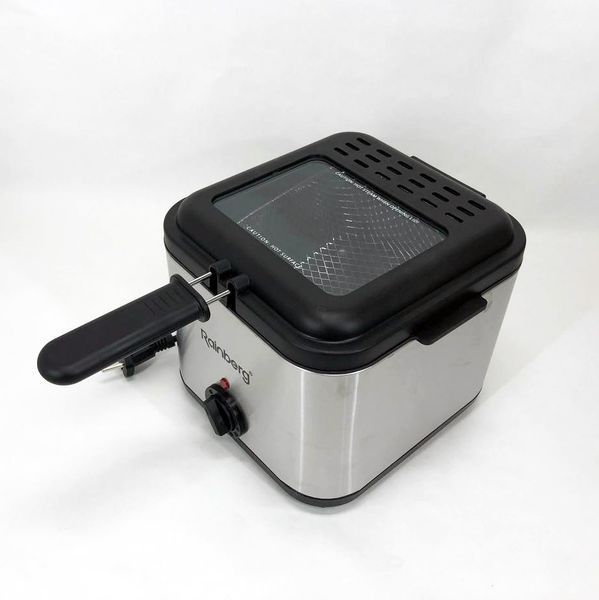 Фритюрница для дома Rainberg RB-2219 с терморегулятором и съемной чашей электрофритюрница мини фритюрница 00018655 фото