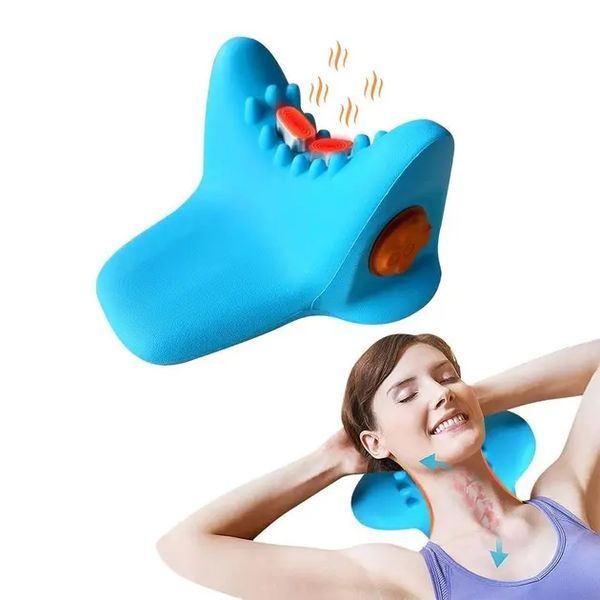 Електричний масажер для шиї LY-471 SPIN PILLOW для зняття м'язової напруги 00014683 фото
