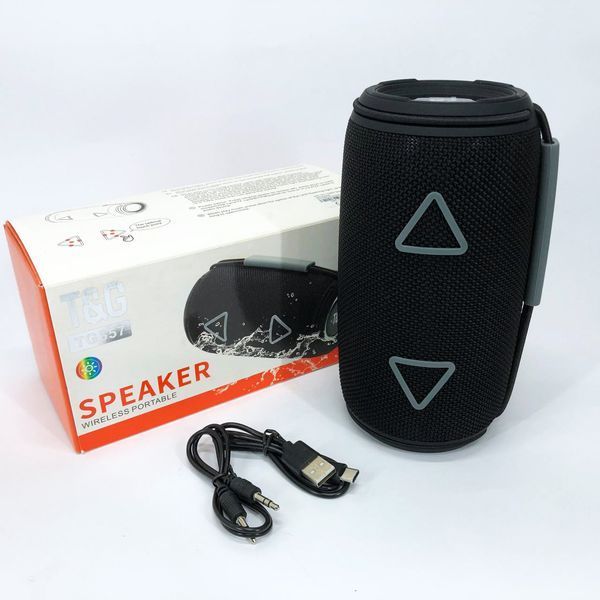 Bluetooth-колонка TG657 с RGB подсветкой 1500 mAh, Bluetooth колонка для хорошей музыки. Цвет: черный 00017243 фото
