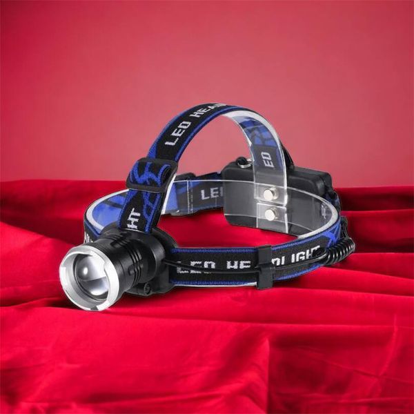 Налобный фонарь Bailong BL-T24-P50 аккумуляторный LED/Zoom 3 режима работы, фонарь на голову для рыбалки 00022894 фото