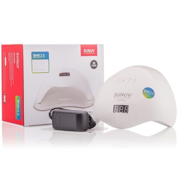 Лампа SUNUV SUN 5 PLUS 48W WHITE UV/LED для полімеризації, Професійна лампа для нігтів з таймером 00014478 фото
