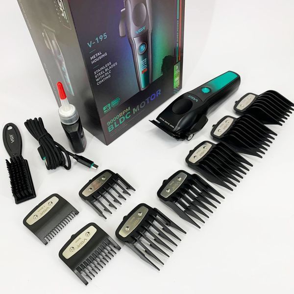 Акумуляторна машинка для стрижки VGR V-195 GREEN 00014836 фото