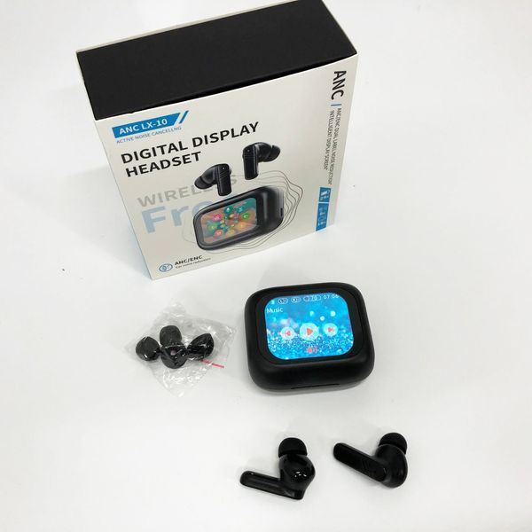 Бездротові навушники LX-10 TWS Earbuds з LED дисплеєм Bluetooth бездротові навушники затички. Колір: чорний 00023818 фото