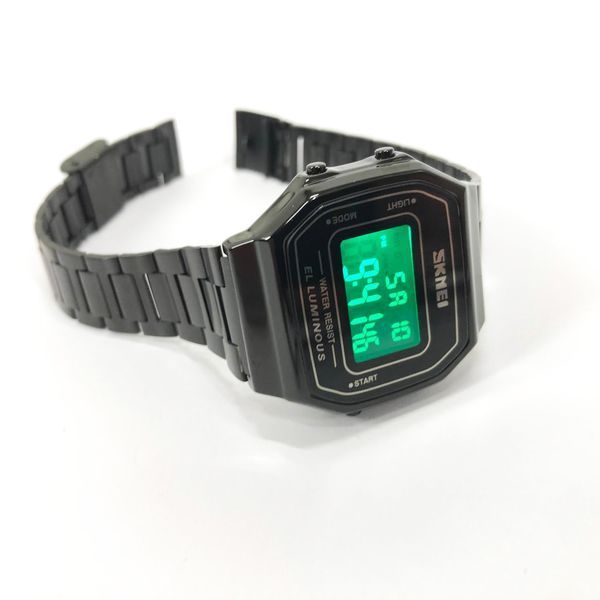 Часы наручные мужские SKMEI 1647BK, оригинальные мужские часы, противоударные часы для военнослужащих 00022070 фото