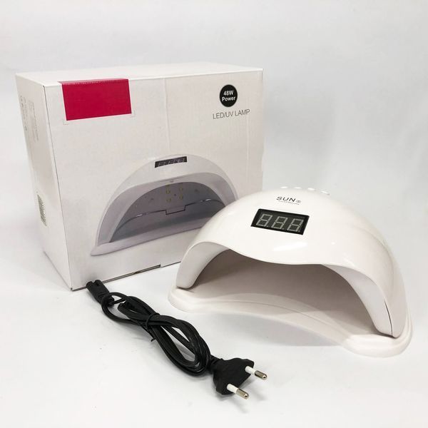 Лампа SUNUV SUN 5 PLUS 48W WHITE UV/LED для полімеризації, Професійна лампа для нігтів з таймером 00014478 фото