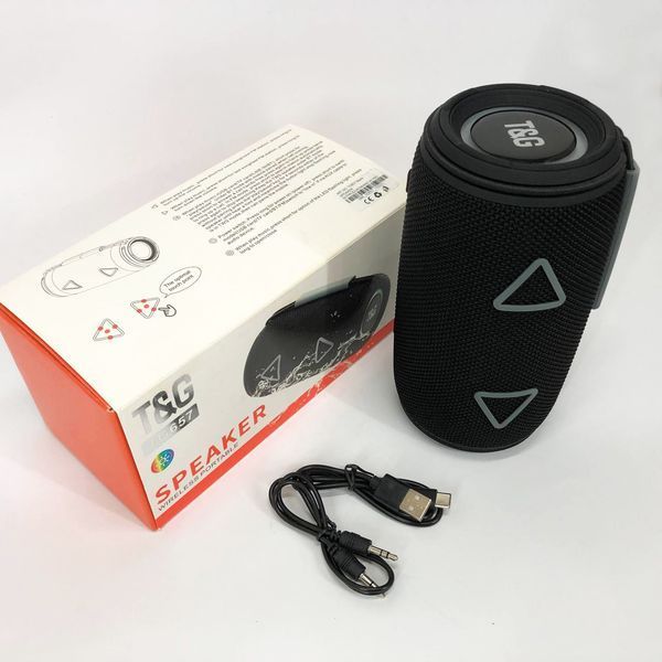 Bluetooth-колонка TG657 с RGB подсветкой 1500 mAh, Bluetooth колонка для хорошей музыки. Цвет: черный 00017243 фото
