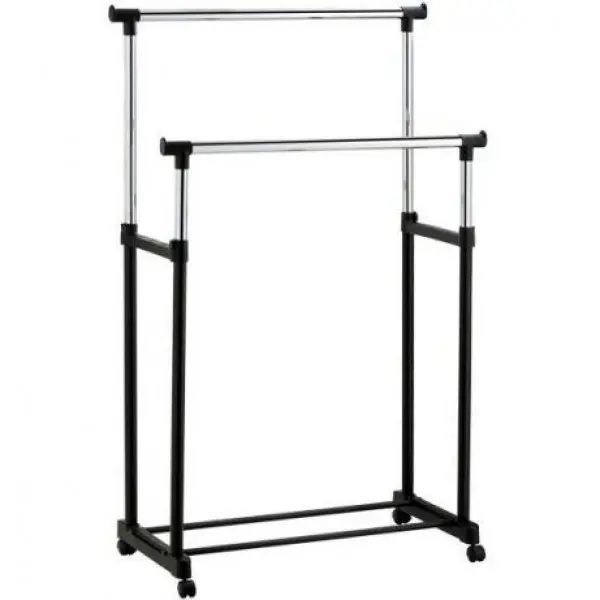 Телескопическая стойка-вешалка для одежды - Double Pole Clothes Horse 00012782 фото