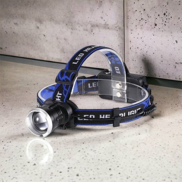 Налобный фонарь Bailong BL-T24-P50 аккумуляторный LED/Zoom 3 режима работы, фонарь на голову для рыбалки 00022894 фото