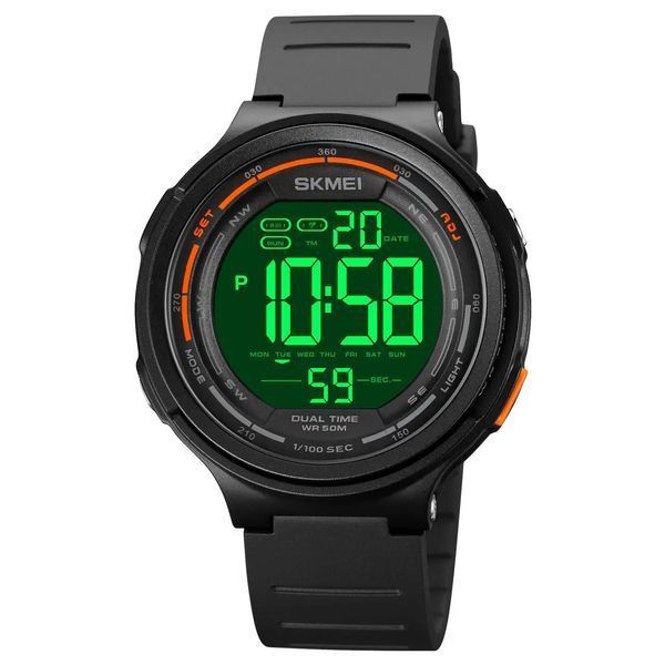 Часы наручные мужские SKMEI 1841BK BLACK, для военнослужащих, тактические противоударные. Цвет: черный 00022138 фото