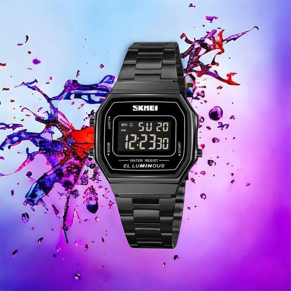 Часы наручные мужские SKMEI 1647BK, оригинальные мужские часы, противоударные часы для военнослужащих 00022070 фото