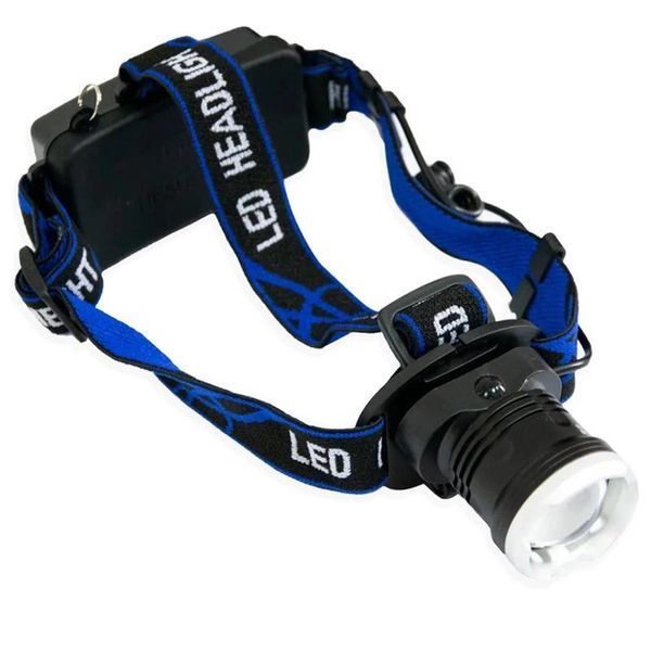 Налобный фонарь Bailong BL-T24-P50 аккумуляторный LED/Zoom 3 режима работы, фонарь на голову для рыбалки 00022894 фото