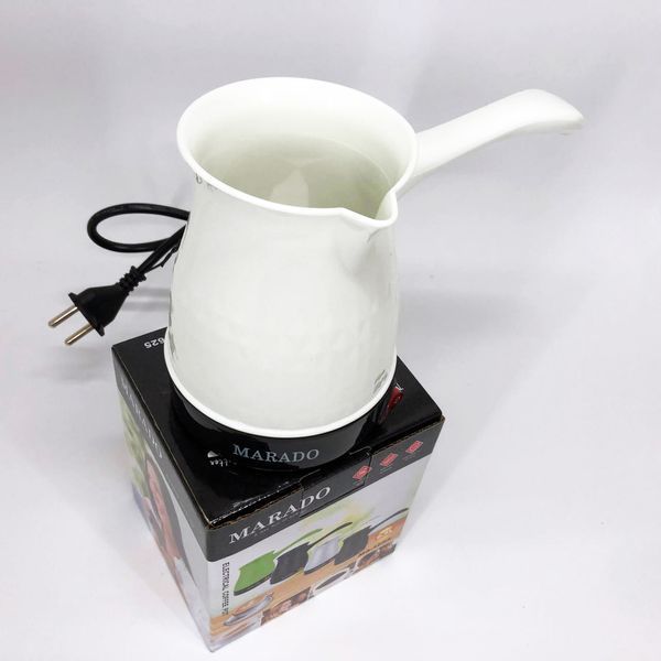 Електрична турка для кави Marado MA-1625, Турка для приготування кави, Турка для заварювання. Колір: білий 00019097 фото