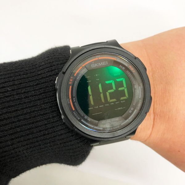 Часы наручные мужские SKMEI 1841BK BLACK, для военнослужащих, тактические противоударные. Цвет: черный 00022138 фото