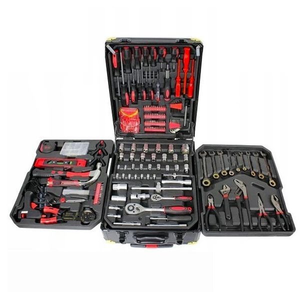 Професійний набір інструментів Tools Set KRAFFTEC у валізі з тріскачкою із 408 предметів 00012726 фото