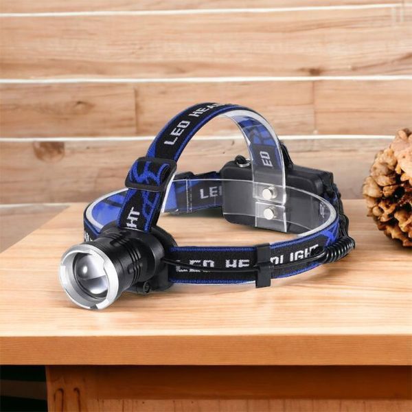 Налобный фонарь Bailong BL-T24-P50 аккумуляторный LED/Zoom 3 режима работы, фонарь на голову для рыбалки 00022894 фото