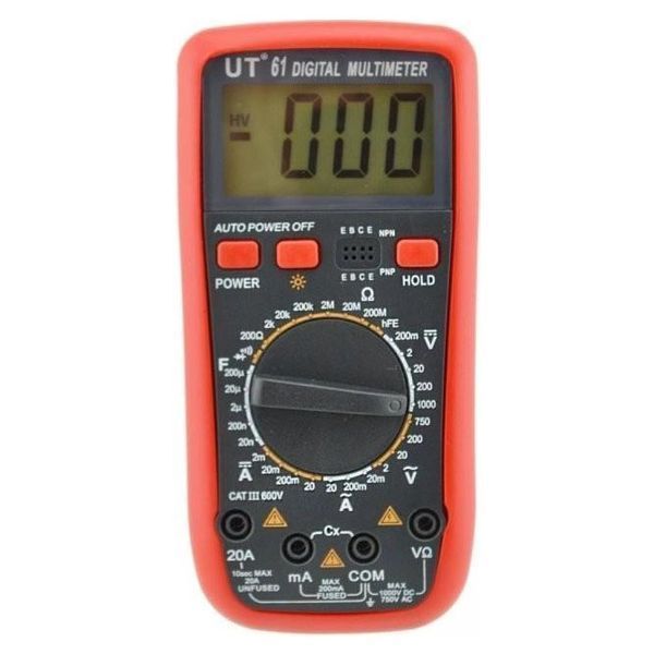 Мультиметр цифровий Digital UT 61 професійний вольтметр тестер, якісний мультиметр, цифровий 00017270 фото