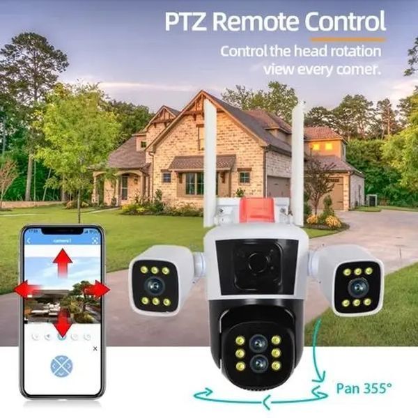 Камера IP спостереження Wifi 16 Мп 10-Х ZOOM вулична поворотна 00017349 фото