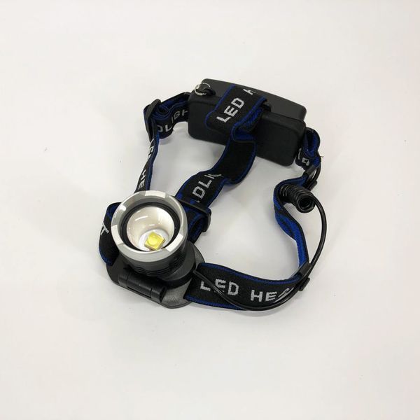 Налобный фонарь Bailong BL-T24-P50 аккумуляторный LED/Zoom 3 режима работы, фонарь на голову для рыбалки 00022894 фото