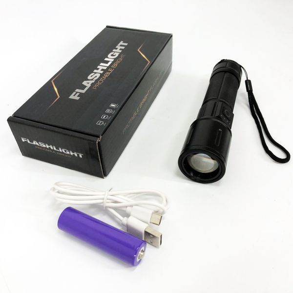 Ручной фонарик PLD-606 White Laser LED PM10-TG представлен с функцией зума, Power Bank, хороший фонарик 00023400 фото