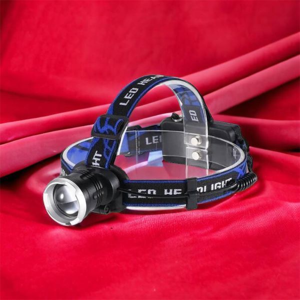 Налобный фонарь Bailong BL-T24-P50 аккумуляторный LED/Zoom 3 режима работы, фонарь на голову для рыбалки 00022894 фото