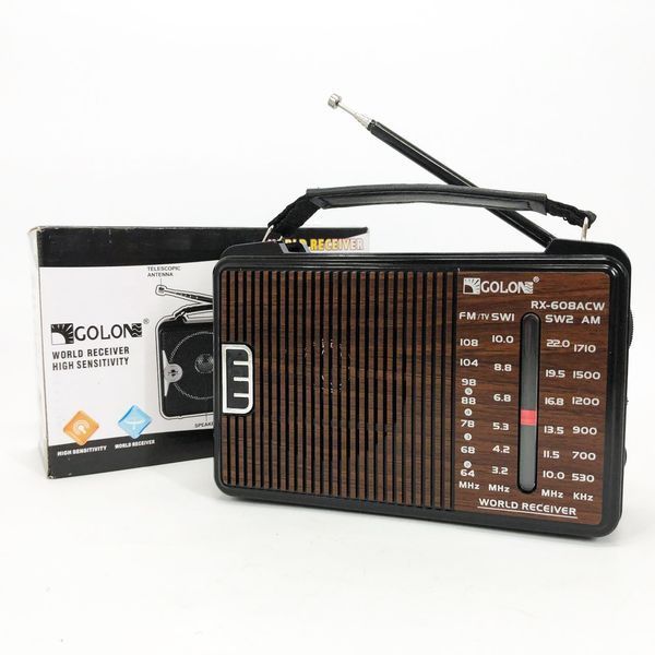 Радиоприемник GOLON RX-608 всеволновый на батарейках + поддержка USB/microSD/MP3/WMA 00017302 фото