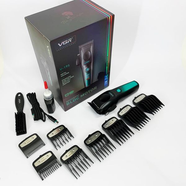 Акумуляторна машинка для стрижки VGR V-195 GREEN 00014836 фото