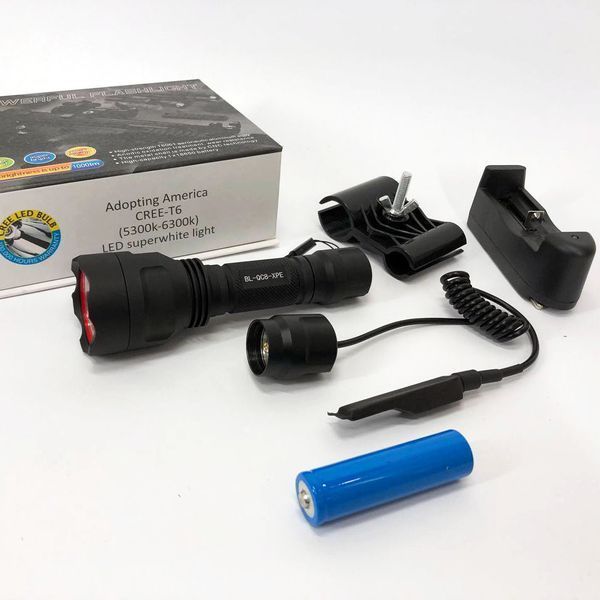 Фонарь Bailong BL-QC8 XPE, сильный фонарик, фонарь ручной 00022925 фото