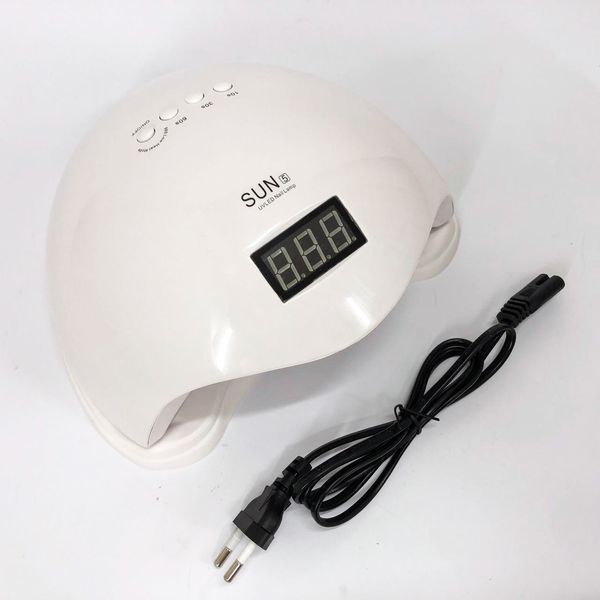 Лампа SUNUV SUN 5 PLUS 48W WHITE UV/LED для полімеризації, Професійна лампа для нігтів з таймером 00014478 фото