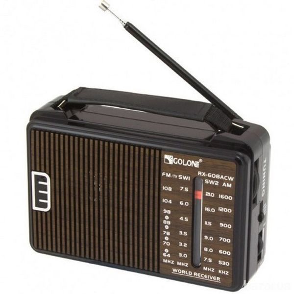 Радиоприемник GOLON RX-608 всеволновый на батарейках + поддержка USB/microSD/MP3/WMA 00017302 фото