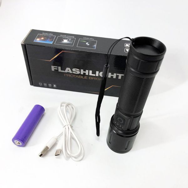 Ручной фонарик PLD-606 White Laser LED PM10-TG представлен с функцией зума, Power Bank, хороший фонарик 00023400 фото
