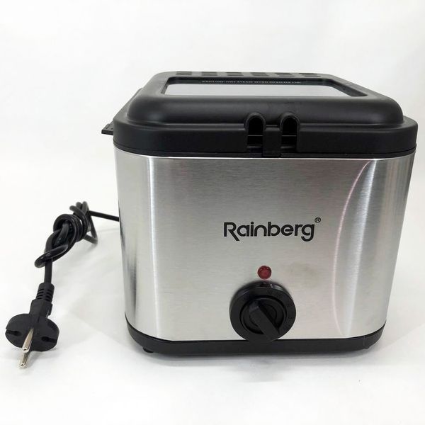 Фритюрница для дома Rainberg RB-2219 с терморегулятором и съемной чашей электрофритюрница мини фритюрница 00018655 фото