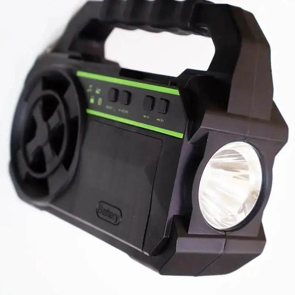 Портативна сонячна автономна система Solar Light DT-9018 панель похідний ліхтар радіо повербанк 00023623 фото