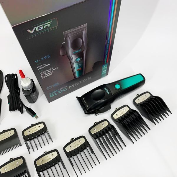 Акумуляторна машинка для стрижки VGR V-195 GREEN 00014836 фото