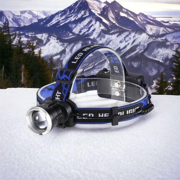 Налобный фонарь Bailong BL-T24-P50 аккумуляторный LED/Zoom 3 режима работы, фонарь на голову для рыбалки 00022894 фото