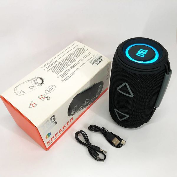 Bluetooth-колонка TG657 с RGB подсветкой 1500 mAh, Bluetooth колонка для хорошей музыки. Цвет: черный 00017243 фото